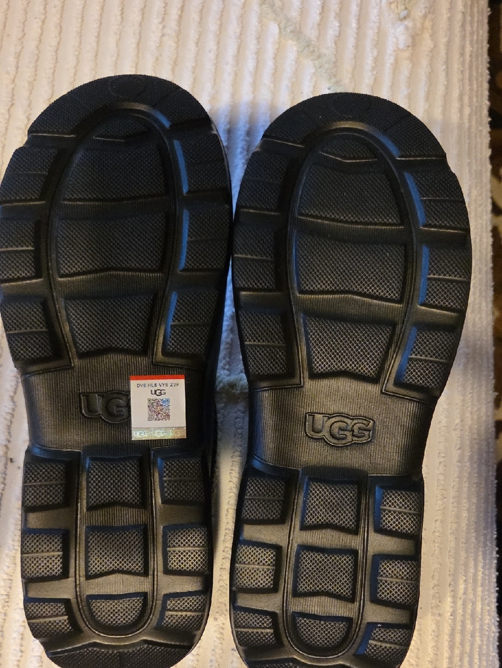 UGG Black Rubber Slide Clogs Size 10 - Picture 6 of 8